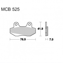 Колодки тормозные TRW Lucas MCB525EC