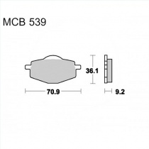 Колодки тормозные TRW Lucas MCB539EC