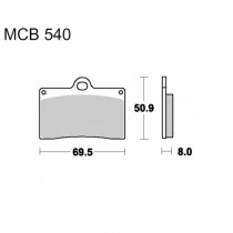 Колодки тормозные TRW Lucas MCB540SV
