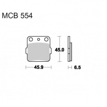 Колодки тормозные TRW Lucas MCB554SI