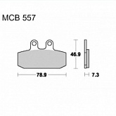 Колодки тормозные TRW Lucas MCB557SRM