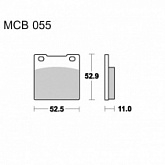 Колодки тормозные TRW Lucas MCB55