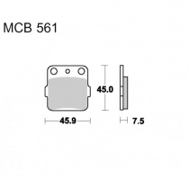 Колодки тормозные TRW Lucas MCB561EC