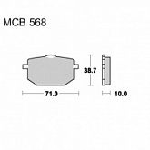 Колодки тормозные TRW Lucas MCB568SV