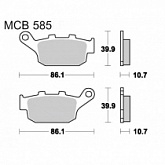 Колодки тормозные TRW Lucas MCB585