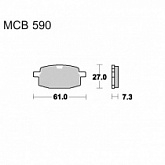 Колодки тормозные TRW Lucas MCB590EC