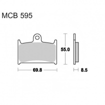 Колодки тормозные TRW Lucas MCB595