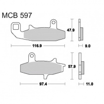 Колодки тормозные TRW Lucas MCB597SV