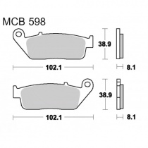 Колодки тормозные TRW Lucas MCB598