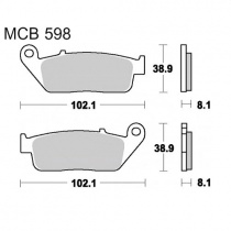 Колодки тормозные TRW Lucas MCB598SRM