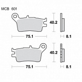 Колодки тормозные TRW Lucas MCB601