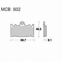 Колодки тормозные TRW Lucas MCB602