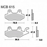 Колодки тормозные TRW Lucas MCB615SRM