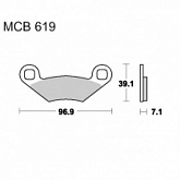 Колодки тормозные TRW Lucas MCB619