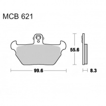 Колодки тормозные TRW Lucas MCB621SV