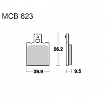 Колодки тормозные TRW Lucas MCB623