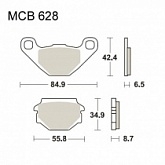 Колодки тормозные TRW Lucas MCB628