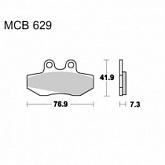 Колодки тормозные TRW Lucas MCB629