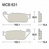 Колодки тормозные TRW Lucas MCB631SRM