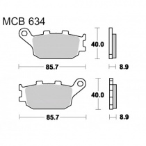 Колодки тормозные TRW Lucas MCB634SH