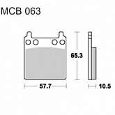 Колодки тормозные TRW Lucas MCB63 