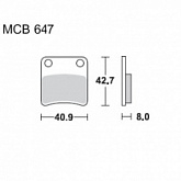 Колодки тормозные TRW Lucas MCB647