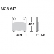 Колодки тормозные TRW Lucas MCB647