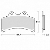 Колодки тормозные TRW Lucas MCB655