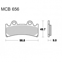 Колодки тормозные TRW Lucas MCB656SV