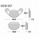 Колодки тормозные TRW Lucas MCB657