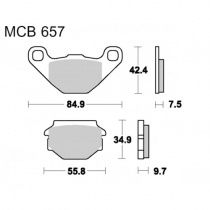 Колодки тормозные TRW Lucas MCB657