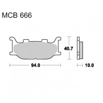 Колодки тормозные TRW Lucas MCB666