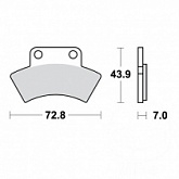 Колодки тормозные TRW Lucas MCB668SI