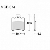 Колодки тормозные TRW Lucas MCB674