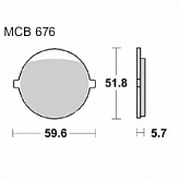 Колодки тормозные TRW Lucas MCB676