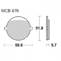 Колодки тормозные TRW Lucas MCB676