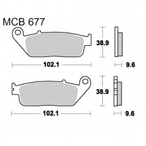 Колодки тормозные TRW Lucas MCB677