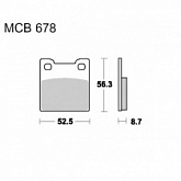 Колодки тормозные TRW Lucas MCB678