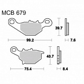Колодки тормозные TRW Lucas MCB679