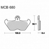 Колодки тормозные TRW Lucas MCB680SV