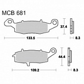 Колодки тормозные TRW Lucas MCB681SV