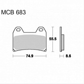 Колодки тормозные TRW Lucas MCB683CRQ