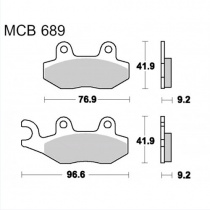 Колодки тормозные TRW Lucas MCB689EC