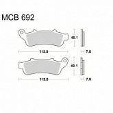 Колодки тормозные TRW Lucas MCB692SV