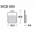 Колодки тормозные TRW Lucas MCB695EC