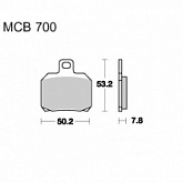 Колодки тормозные TRW Lucas MCB700SH