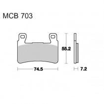 Колодки тормозные TRW Lucas MCB703 