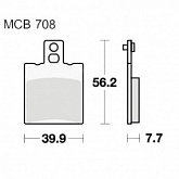 Колодки тормозные TRW Lucas MCB708EC