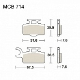Колодки тормозные TRW Lucas MCB714EC