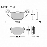 Колодки тормозные TRW Lucas MCB719